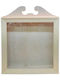 Art & Colour Tabletop Square Wedding Crown Case Wooden Ecru 29x29cm