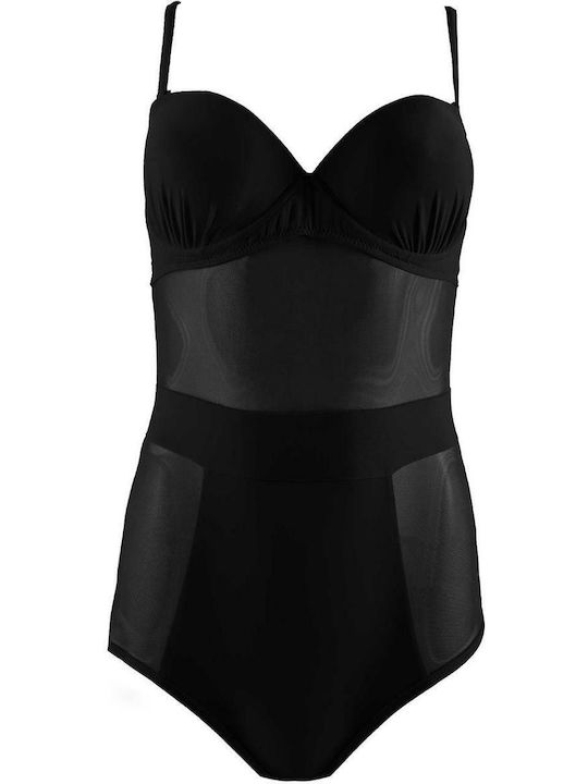 G Secret One-Piece Swimsuit with Padding Black