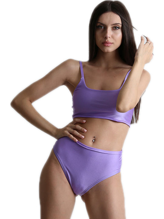 Set Bikini Μπουστάκι Ψηλόμεσο