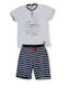 Noidinotte Set Top & Bottom Kids Summer Pyjamas White