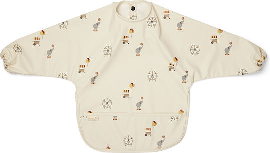 Nuuroo Luna Waterproof Plastic Coverall with Sleeves Ecru