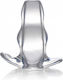 Master Series View Hollow Πρωκτική Σφήνα Medium Διάφανη