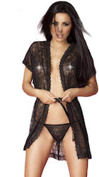 Chilirose Sexy Babydoll mit Spitze Schwarzes