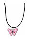 Kostibas Fashion Kinderhalskette Schmetterling mit Seil 1010-782K