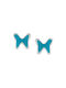 Paraxenies Παιδικά Σκουλαρίκια Καρφωτά Πεταλούδες από Ασήμι