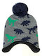 Kids Beanie Knitted Gray
