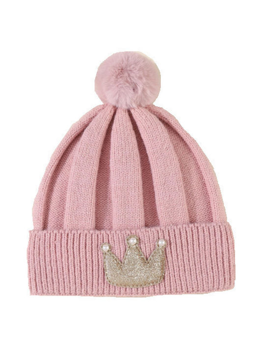 Tatu Moyo Kids Beanie Knitted Pink