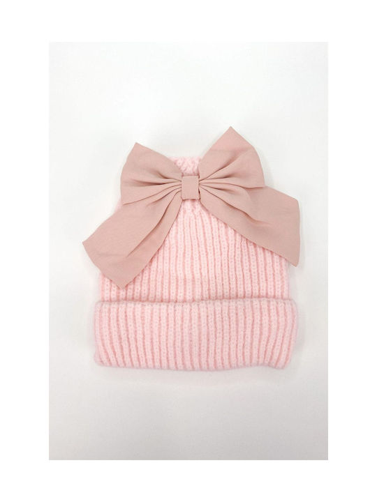 Louizidis Kids Beanie Knitted Pink