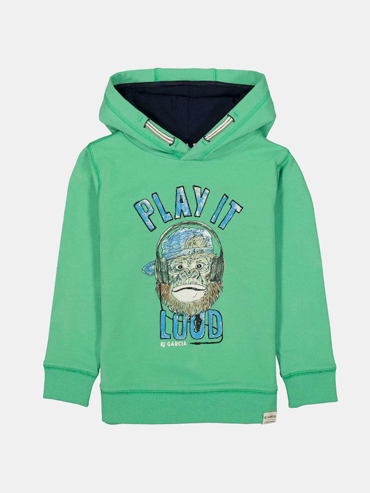 Garcia Jeans Kids Sweatshirt with Hood Green