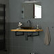 ML-Design Heavy-Duty Metallic Shelf Brackets Black 300x150mm 2pcs 490006960