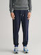Cargo Football Sweatpants with Elastic Dark Blue