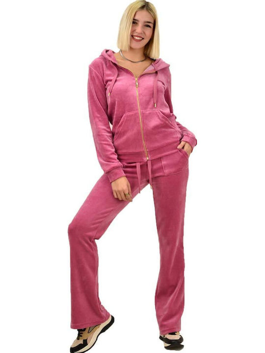 Potre Yin Yang Jogginganzug Samt Rosa