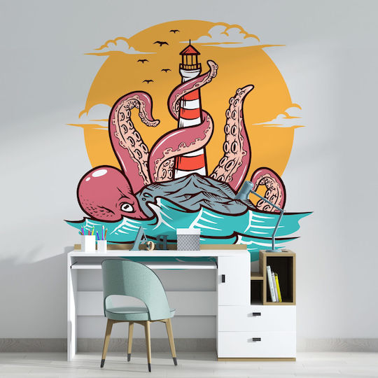 Caravelshop Детска стикерна за стена Стена 130x130бр