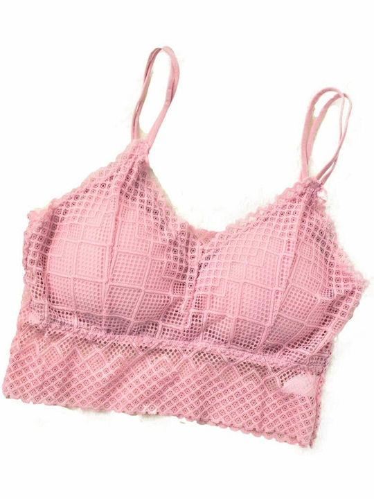 Potre Ροζ Γυναικείο Bralette Σουτιέν