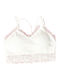 Potre Women's Bralette Bra White