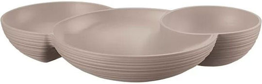 Guzzini Πλαστική Ορντεβιέρα 3 Θέσεων Καφέ Π29.5xΜ21.4xΥ5.2cm