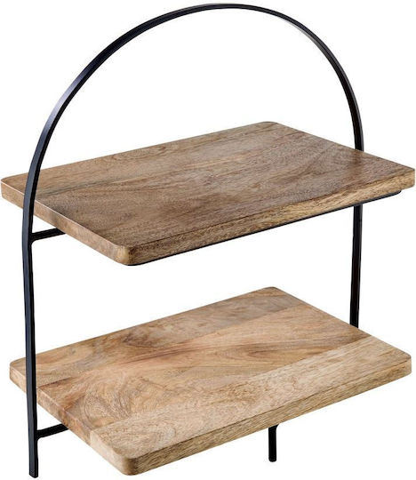 Butlers Дърво Етажерка Кафяв Ø45xY45см Ш45xД45xВ45см 1бр