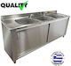 Lappas Commercial Scullery Sink 1906085Κ-3Γ