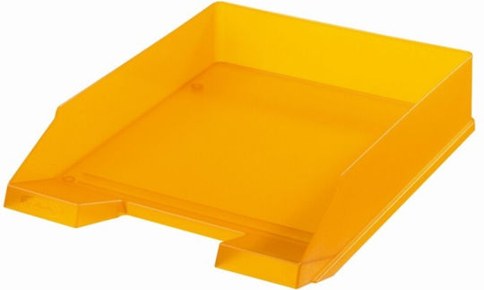 Herlitz Διάφανος Δίσκος Εγγράφων Πλαστικός Πορτοκαλί 26x35x6.5εκ.