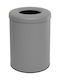 Pam & Co Office Metal Waste Bin 12lt Gray 25x25x30cm