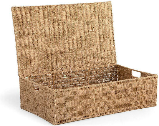 La Redoute Interieurs Кошница за съхранение Плетеница С Капак Бежов 42x42x20см 1бр