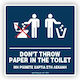 Infosign WC-Schild 14x14cm 14006
