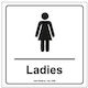 Infosign Πινακίδα WC Γυναικών 14x14cm 14402