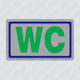 Infosign WC-Schild 7x11.5cm 17484