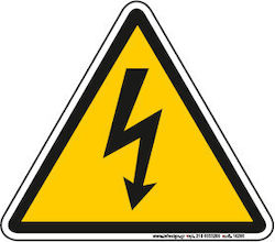 Infosign Placă de avertizare Risc de șoc electric 5cm