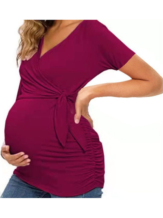 Queen Mother Maternity Top Fuchsia