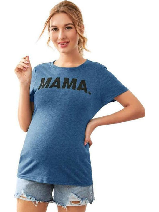 Queen Mother Maternity T-Shirt Blue