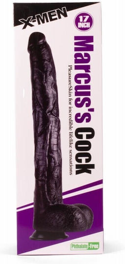 X-Men Dildo Glass Dildo with Balls and Suction Cup 43cm