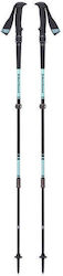 Black Diamond Pair of Telescopic Aluminum Fast Lock Trekking Poles with 3 Sections Blue 282gr