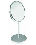 Parsa Double Sided Tabletop Makeup Mirror Silver