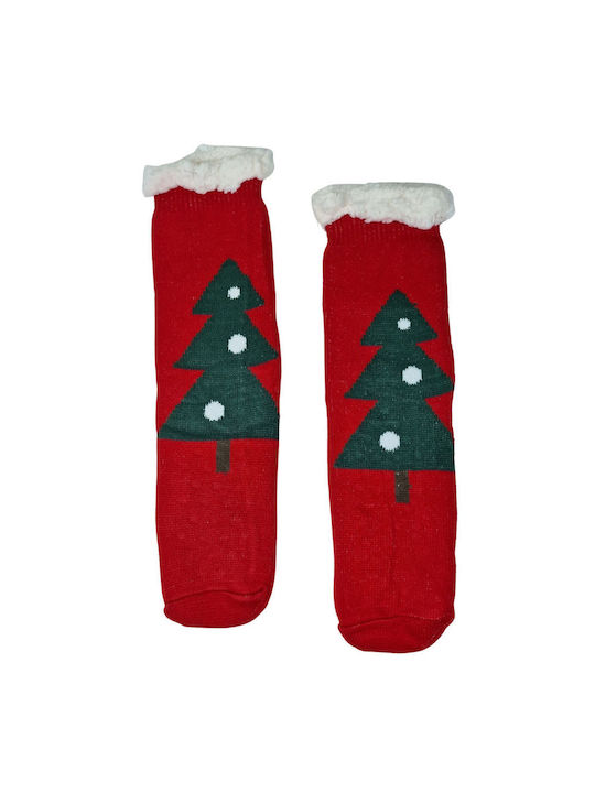 YTLI Christmas Socks Red