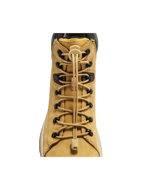 Lock Laces Κορδόνια Παπουτσιών Ελαστικά Καφέ 2τμχ 162cm