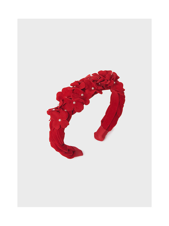 Abel & Lula Red Kids Headband with Flower