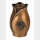 Vrochidis Metallic Memorial Vase 8x8x12cm
