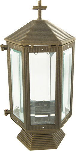 Vrochidis Aluminum Memorial Candlestick 32x14x32cm
