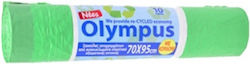 Olympus Trash Bags with Drawstring 70x95cm 10pcs Green