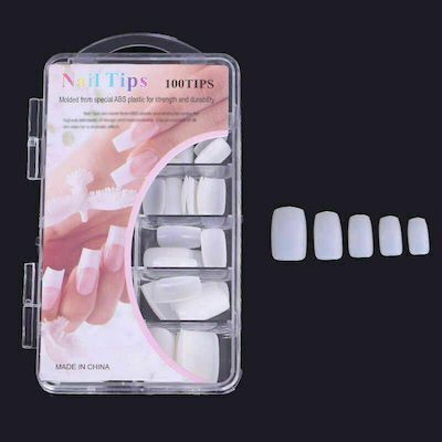 Gel Nail Tips in Beige Color 100pcs