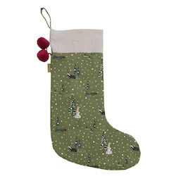 Sophie Allport Christmas Decorative Green Socks L60xW22cm