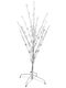 Christmas Decorative Snowy Illuminated Tree Natural Appearance 120cm Electric White