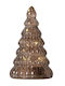 Christmas Decorative Illuminated Glass Tree 16.5cm Battery Transparent