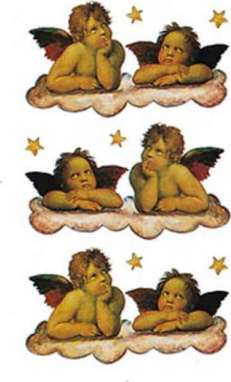 BSB Crăciun Autocolante CHRISTMAS BSB GLITTER ANGELS 8x12cm.