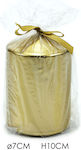 Christmas Gold Candle 10cm