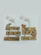 Christmas Wooden Figure inscription Beige Height 14cm