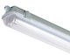 Lichtleiste Außenbereich mit 2 Plätzen für LED-Lampen T8 126cm
