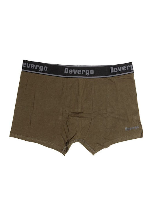 Devergo Herren Boxershorts Khaki 1Packung