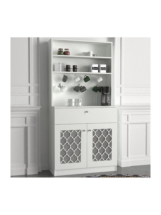Στήλη Κουζίνας Axel 90x37x183.6cm Λευκό